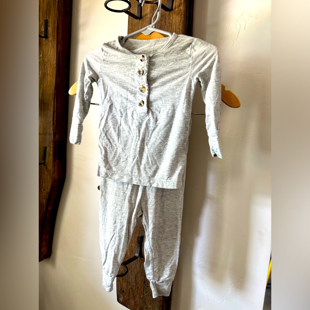 Grey Lou Lou & Company Top and Bottom Set 6-12 Months - Excellent Condition